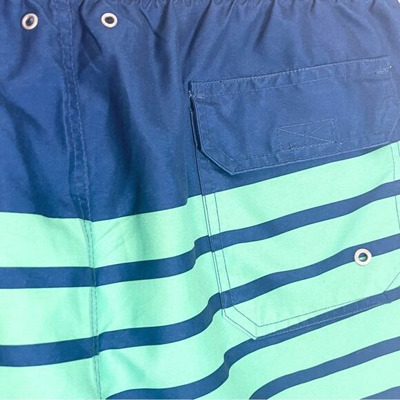 Southern Tide Swim Trunks men's size XL Navy Blue and Green - Picture 5 of 9